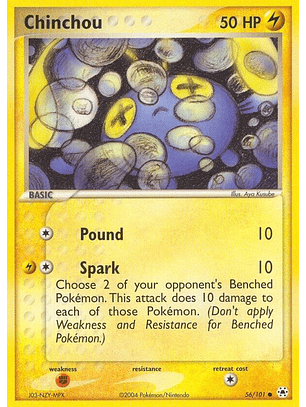 Chinchou - 56/101 - Common