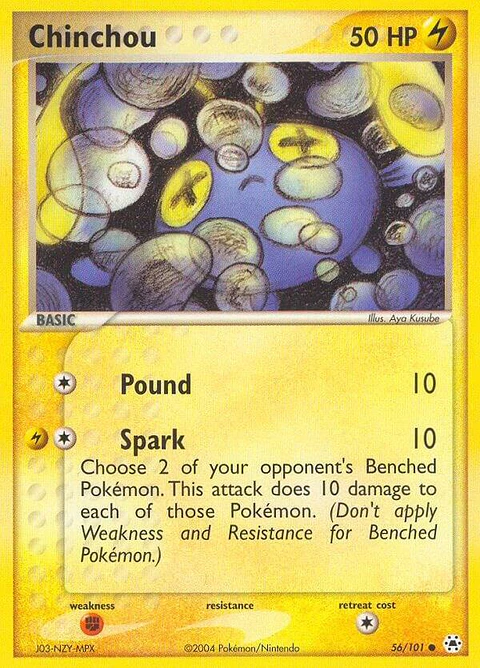 Chinchou - 56/101 - Common