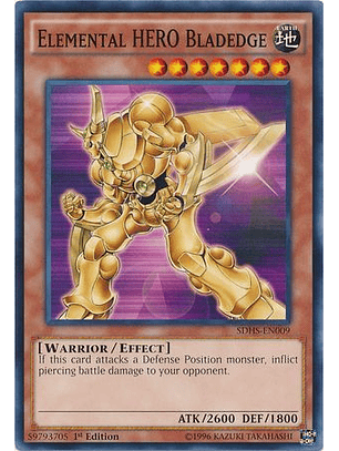 Elemental Hero Bladedge - SDHS-EN009 - Common