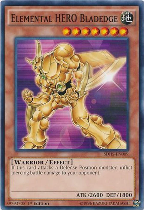 Elemental Hero Bladedge - SDHS-EN009 - Common