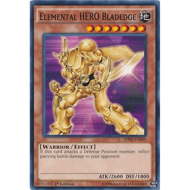 Elemental Hero Bladedge - SDHS-EN009 - Common