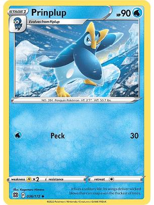 Prinplup - 036/172 - Uncommon