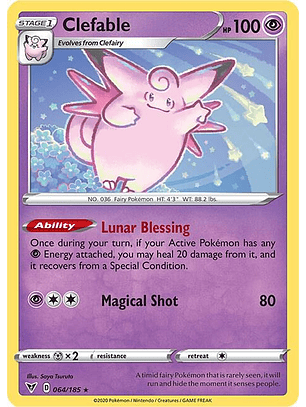 Clefable - 064/185 - Rare 