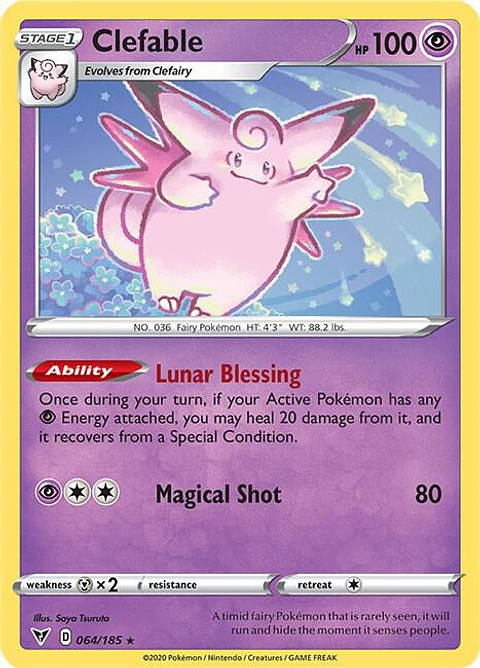 Clefable - 064/185 - Rare 