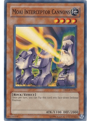 Moai Interceptor Cannons - DR3-EN194 - Common