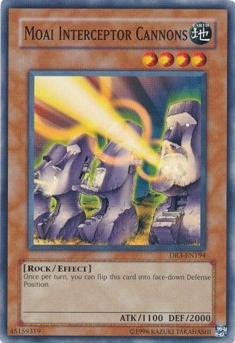 Moai Interceptor Cannons - DR3-EN194 - Common