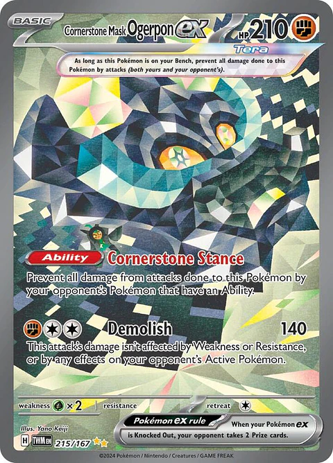 Cornerstone Mask Ogerpon ex - 215/167 - Special Illustration Rare - TWM