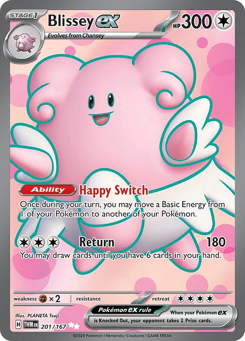 Blissey ex - 201/167 - Ultra Rare  TWM