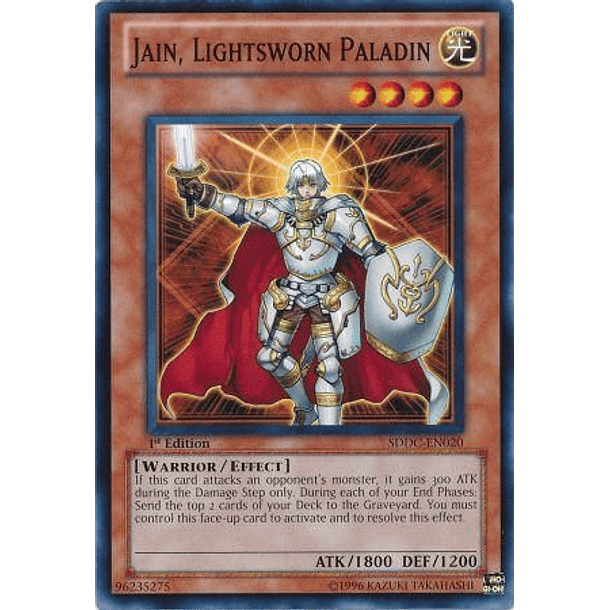 Jain, Lightsworn Paladin - SDDC-EN020 - Common 