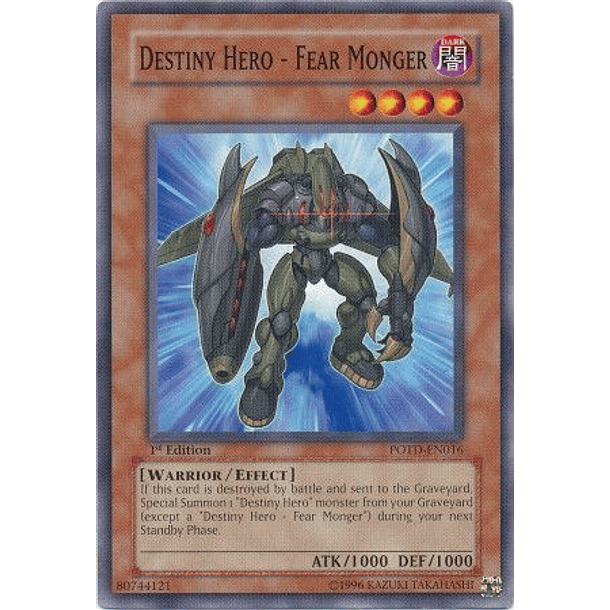 Destiny Hero - Fear Monger - POTD-EN016 - Common 