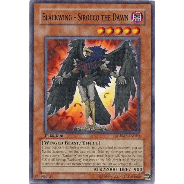 Blackwing - Sirocco the Dawn - CRMS-EN010 - Common