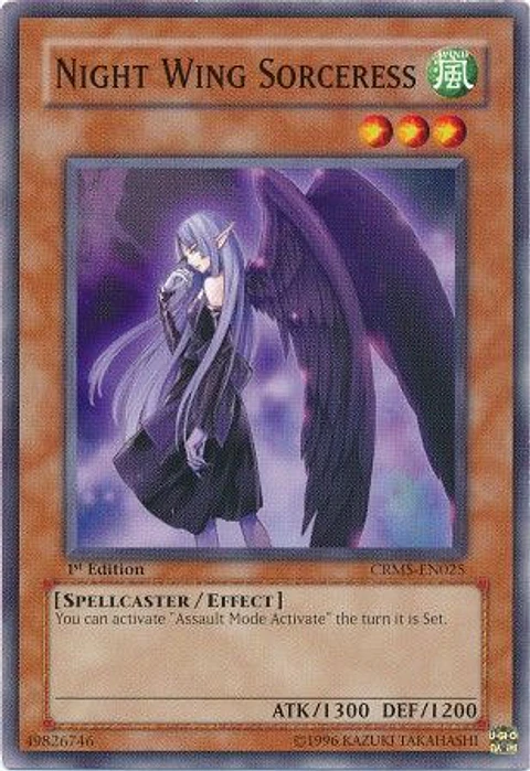 Night Wing Sorceress - CRMS-EN025 - Common