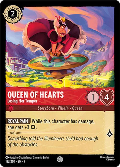 Queen of Hearts - Losing Her Temper - 122/204 - Common - 7 