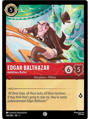 Edgar Balthazar - Ambitious Butler - 146/204 - Common - 7 