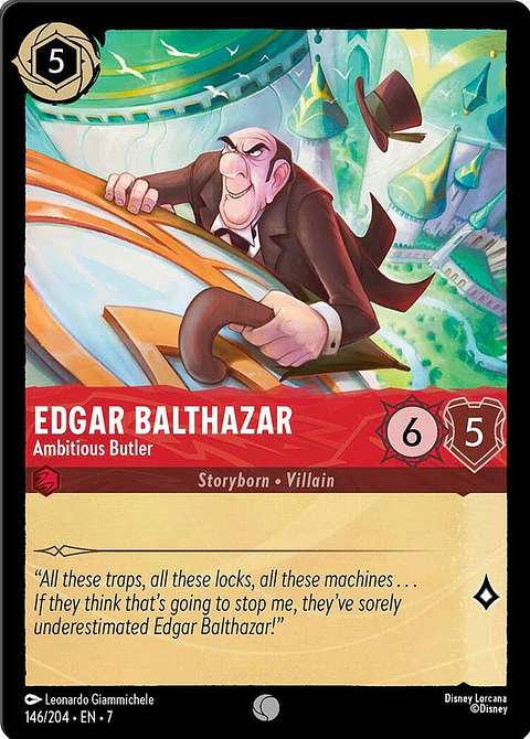 Edgar Balthazar - Ambitious Butler - 146/204 - Common - 7 