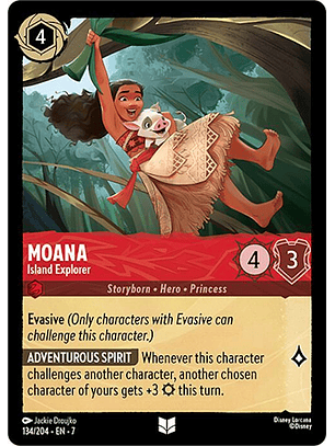 Moana - Island Explorer - 134/204 - Uncommon - 7 
