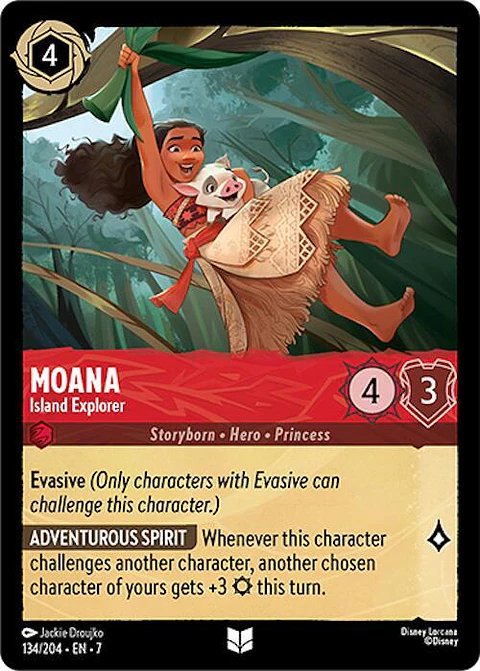 Moana - Island Explorer - 134/204 - Uncommon - 7 