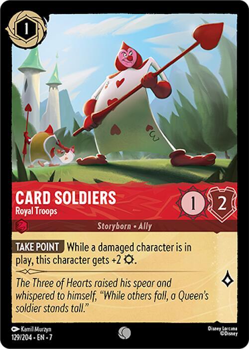 Card Soldiers - Royal Troops - 129/204 - Common - 7 1