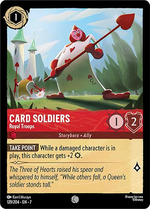Card Soldiers - Royal Troops - 129/204 - Common - 7