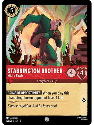 Stabbington Brother - With a Patch - 128/204 - Common - 7 