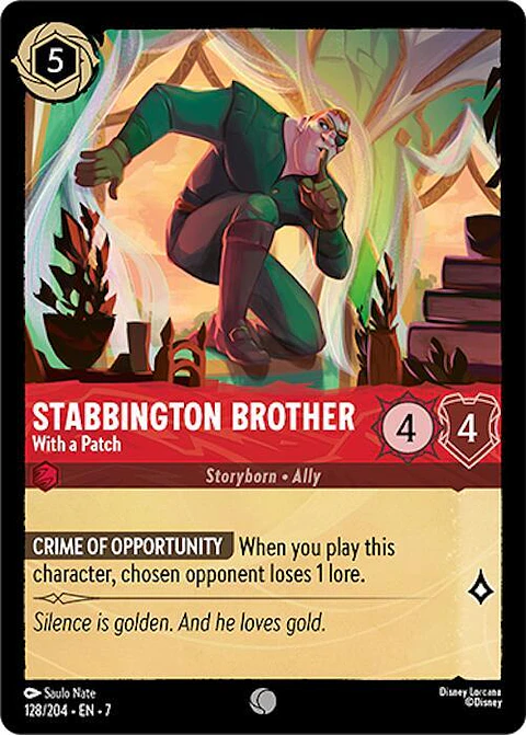 Stabbington Brother - With a Patch - 128/204 - Common - 7 