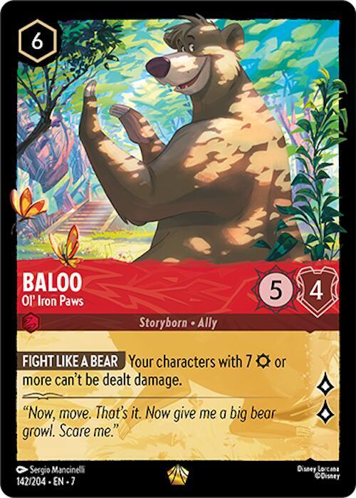Baloo - Ol' Iron Paws - 142/204 - Legendary - 7  1
