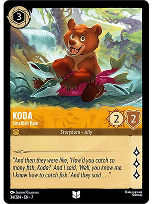 Koda - Smallish Bear - 34/204 - Uncommon - 7 