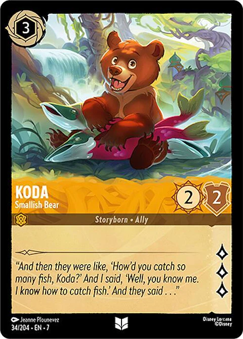 Koda - Smallish Bear - 34/204 - Uncommon - 7 