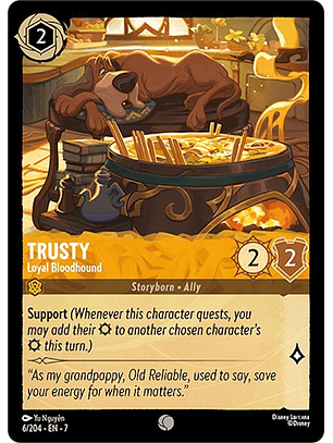 Trusty - Loyal Bloodhound - 6/204 - Common - 7 