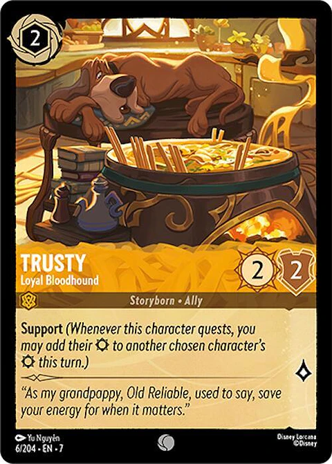Trusty - Loyal Bloodhound - 6/204 - Common - 7 