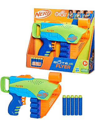 Nerf Elite Jr: Flyer 5X Lanzador De Dardos 