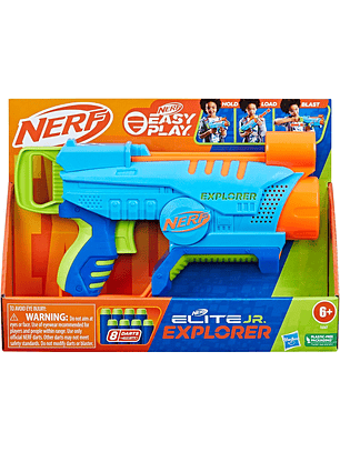 Nerf Elite Jr: Explorer 8X Lanzador De Dardos 