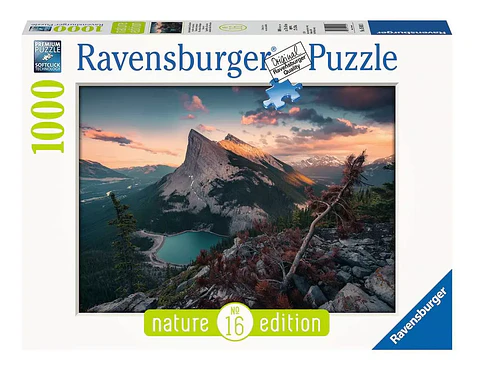 Rompecabezas Atardecer Montaña 1000 piezas Nature Ravensburger (caja golpeada)