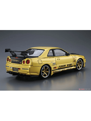 Aoshima Model Kits: Nissan - Topsecret Bnr34 Skyline Gt R 02 Escala 1/24 