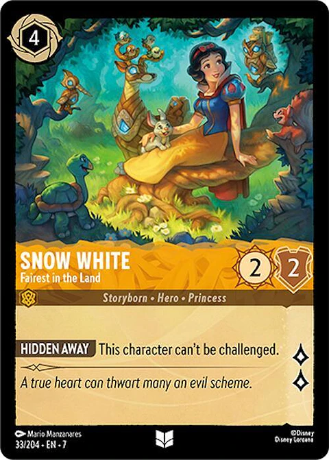 Snow White - Fairest in the Land - 33/204 - Uncommon - 7 