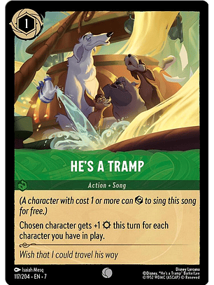 He's a Tramp - 117/204 - Common - 7 