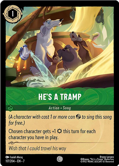 He's a Tramp - 117/204 - Common - 7 