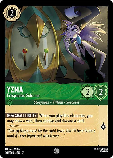 Yzma - Exasperated Schemer - 101/204 - Common - 7