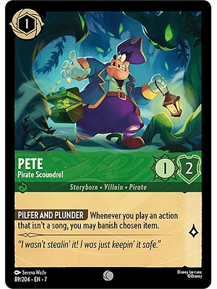 Pete - Pirate Scoundrel - 89/204 - Common - 7 