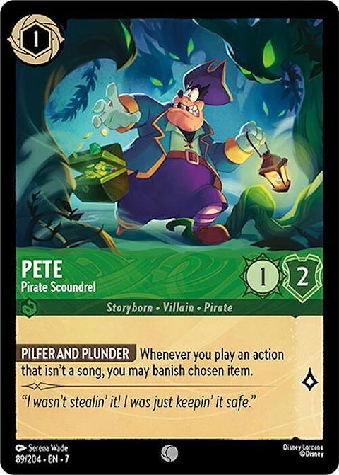 Pete - Pirate Scoundrel - 89/204 - Common - 7 