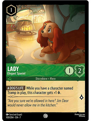 Lady - Elegant Spaniel - 100/204 - Common - 7 