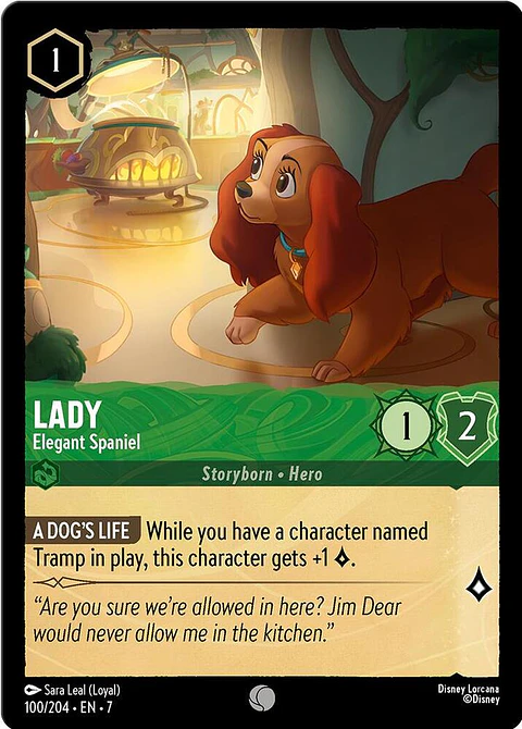 Lady - Elegant Spaniel - 100/204 - Common - 7 