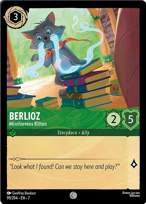 Berlioz - Mischievous Kitten - 99/204 - Common - 7