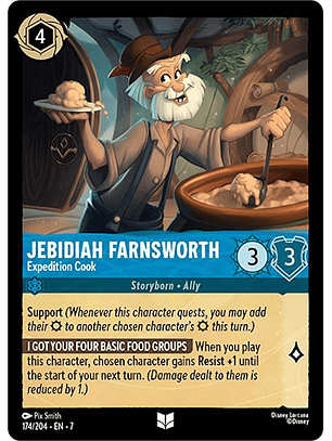 Jebidiah Farnsworth - Expedition Cook - 174/204 - Uncommon - 7 