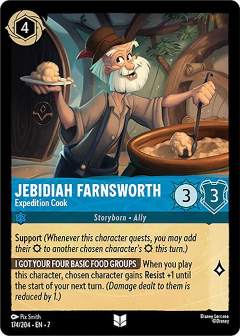 Jebidiah Farnsworth - Expedition Cook - 174/204 - Uncommon - 7 
