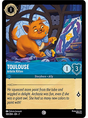 Toulouse - Artistic Kitten - 165/204 - Common - 7 
