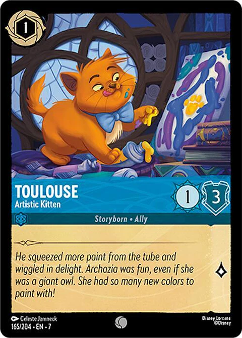 Toulouse - Artistic Kitten - 165/204 - Common - 7 