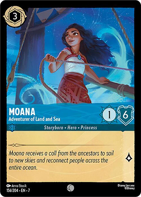 Moana - Adventurer of Land and Sea - 156/204 - Common - 7 