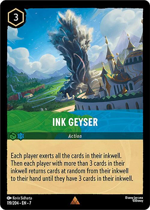 Ink Geyser - 119/204 - Rare - 7 