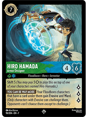 Hiro Hamada - Armor Designer - 96/204 - Super Rare - 7 